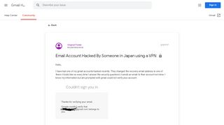 
                            8. Email Account Hacked By Someone in Japan using a VPN - Google ...