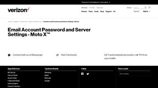 
                            13. Email Account Password and Server Settings - Moto X | Verizon Wireless