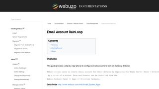 
                            5. Email Account RainLoop - Webuzo