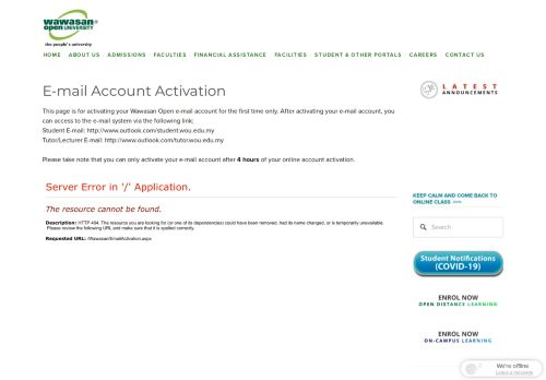 
                            8. Email Activation — Home - Wawasan Open University