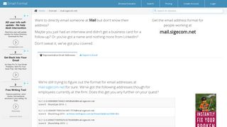 
                            12. Email Address Format for mail.sigecom.net | Email Format