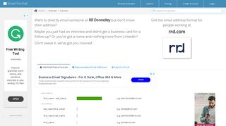 
                            5. Email Address Format for rrd.com (RR Donnelley) | Email Format