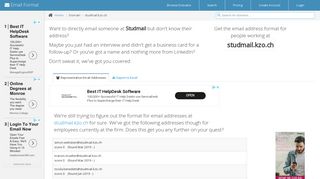 
                            8. Email Address Format for studmail.kzo.ch | Email Format