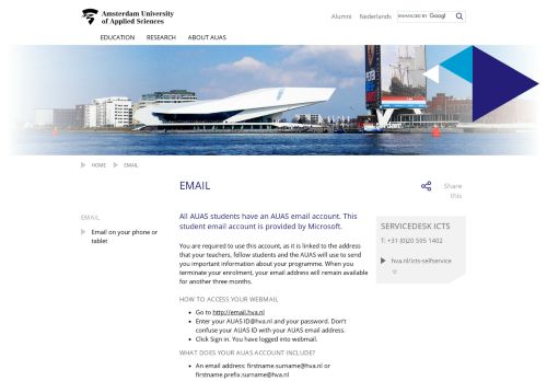 
                            8. Email - Amsterdam University of Applied Sciences