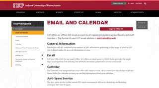 
                            7. Email and Calendar - Get Support - IT Support Center - IUP