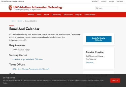 
                            5. Email and Calendaring - UW-Madison Information Technology