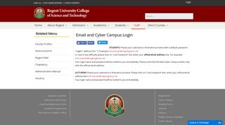 
                            13. Email and Cyber Campus Login - Regent University College of ...