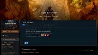 
                            12. Email ändern - EUW boards - League of Legends