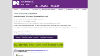 
                            3. Email assistance for students - ITS Service Request