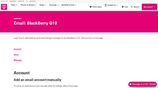 
                            9. Email: BlackBerry Q10 | T-Mobile Support