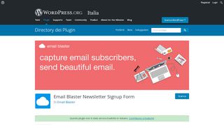 
                            8. Email Blaster Newsletter Signup Form | WordPress.org