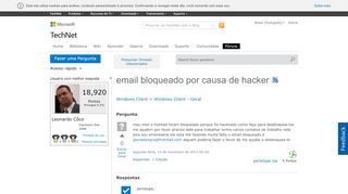 
                            3. email bloqueado por causa de hacker - Microsoft