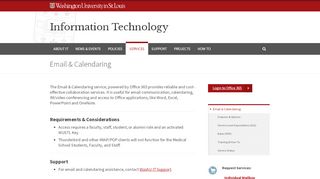 
                            9. Email & Calendaring | Information Technology | Washington University ...