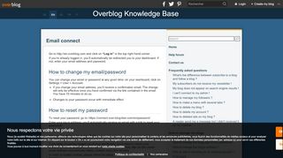 
                            3. Email connect - Overblog Knowledge Base