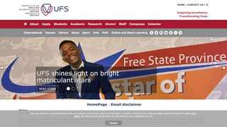 
                            2. Email disclaimer - UFS