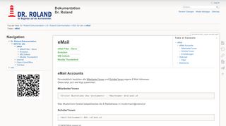 
                            4. eMail [DokumentationDr. Roland] - Dr. Roland Dokumentation