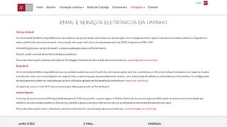 
                            2. Email e Serviços eletrónicos da UMinho - Alumni UMinho