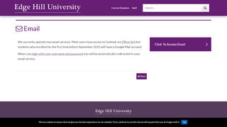 
                            11. Email - Edge Hill University