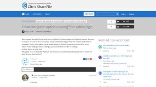 
                            13. Email encryption options missing from admin login | Citrix ShareFile ...