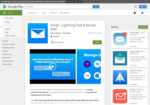 
                            5. Email -Fast & Secure mail for Gmail Outlook & more - Apps on Google ...