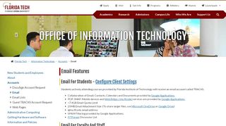 
                            12. Email | Florida Tech