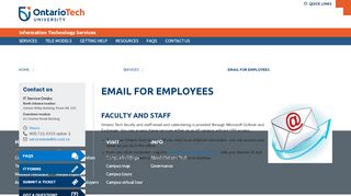 
                            9. EMAIL FOR EMPLOYEES | Information Technology Services