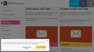 
                            2. Email for Staff and Students - University of Wolverhampton