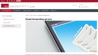 
                            1. Email forwarding service - Alumni - Simon Fraser University