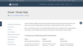 
                            9. Email / Gmail Help - Lower Columbia College