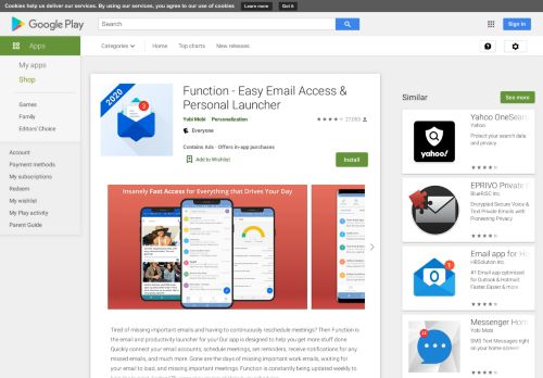 
                            12. Email Home - Full Screen Email Widget and Launcher - Apps on ...