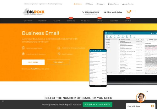 
                            13. Email Hosting Services - Business Email Lite Solution | BigRock