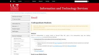
                            8. Email - Information and Technology Services - University of ...