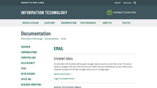 
                            3. Email | Information Technology - University of South Florida