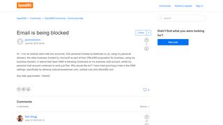 
                            11. Email is being blocked – OpenDNS