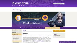 
                            2. Email - K-State Global Campus - Kansas State University