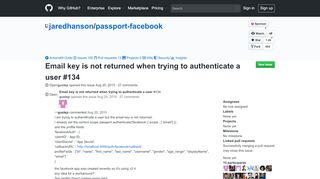 
                            3. Email key is not returned when trying to authenticate a user · Issue ...