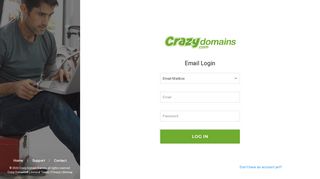 
                            8. Email login page | CrazyDomains.com.au
