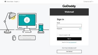 
                            8. Email LOGIN - Sign In - GoDaddy