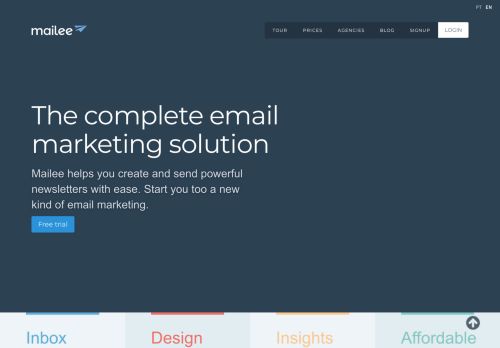 
                            3. Email Marketing and Newsletters / Mailee.me - The complete tool