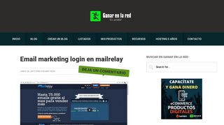 
                            8. Email marketing login en mailrelay » Ganar en la red