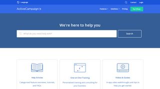 
                            6. Email Marketing Support & Help Center - ActiveCampaign