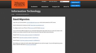 
                            2. Email Migration - William Paterson University