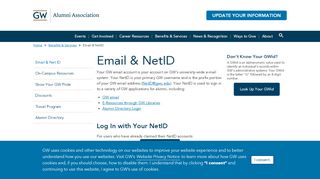 
                            2. Email & NetID - GW Alumni Association - The George Washington ...