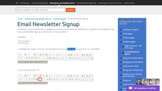 
                            7. Email Newsletter Signup - Get Started - Zeald
