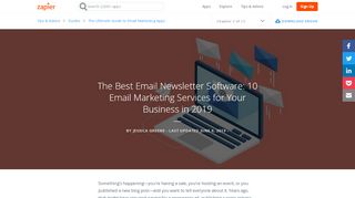 
                            9. Email Newsletter Software - Zapier