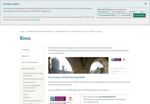 
                            5. Email - NUI Galway
