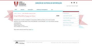 
                            7. Email, Office365 e Espaço em Disco - Universidade de Lisboa