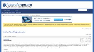 
                            11. Email on ALL ssh login attempts. - FedoraForum.org