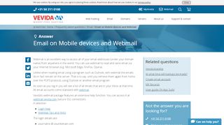 
                            6. Email on Mobile devices and Webmail - Frequently asked ... - Vevida