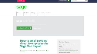 
                            9. Email payslips to employees in Sage One Payroll